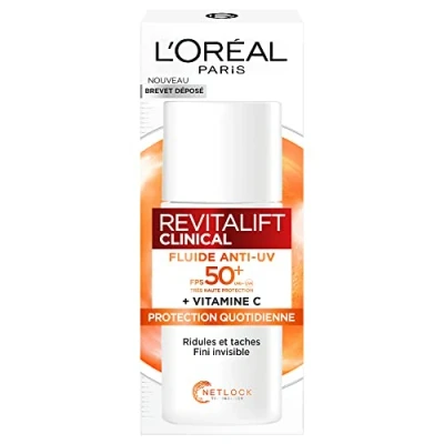 Afbeelding van L&#039;Oréal Paris Revitalift Clinical Anti UV Fluid SPF 50+ vitamine C 50 ml