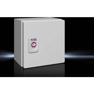 Afbeelding van Rittal KX 1553.000 Installatiebehuizing, Wandbehuizing 150 x 120 Plaatstaal Grijs wit (RAL 7035) 1 stuk(s)