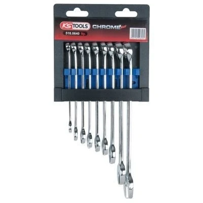 Afbeelding van KS Tools, Spanner, GEARplus Ratelringsleutelset (8 mm, 9 11 12 14 13 17 19 mm)