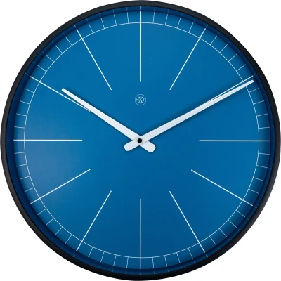 Afbeelding van Nextime Nx 7328Bl Wandklok Nxt Ethan Ø 40 Cm Blauw