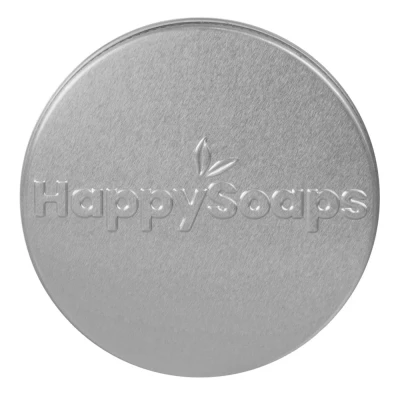 Afbeelding van HappySoaps Bewaar en Reis Blikje Shampoo Bar 12 gr