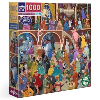 Afbeelding van eeBoo stks Alchemist&#039;s Masquerade Volwassen puzzel 1000 stukjes gerecycled karton en plantaardige inkt afmetingen 58,5 x cm, PZT110