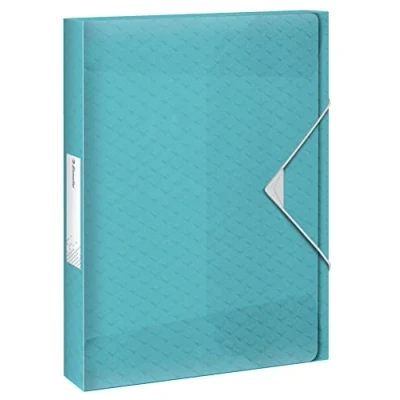 Afbeelding van Esselte Colour&#039;Breeze A4 Documentenbox voor 200 Vellen Dosiermap met een Rugbreedte van 25mm Blauw