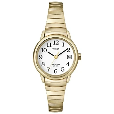 Afbeelding van Timex Easy Reader vrouwen 25mm Expansion Band Datum Venster Quartz Horloge T2H351