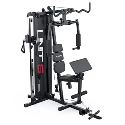 Afbeelding van Focus Fitness Home Gym Krachtstation Unit 6 Zwart