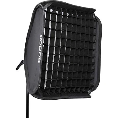 Afbeelding van Godox S2 type Bracket Bowens + Softbox 80x80cm Grid