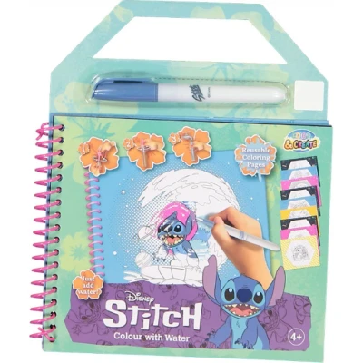 Afbeelding van Disney Stitch Waterkleurboek Kleurboek voor Kinderen Jongen Meisje