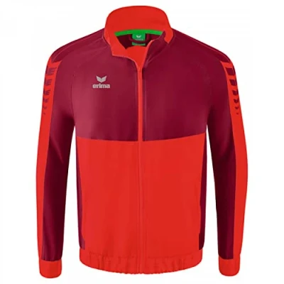 Afbeelding van Erima Six Wings presentatiejack rood/bordeaux