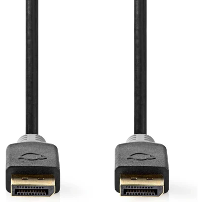 Afbeelding van Nedis Ccbw37014At30 Displayport 1.4 Kabel Male 3,00 M Antraciet