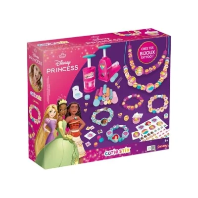 Afbeelding van CUTIE STIX ORIGINAL Disney Princess set armbanden maakt kralen met zachte sticks knip en personaliseer je sieraden creatieve hobby vanaf 6 jaar