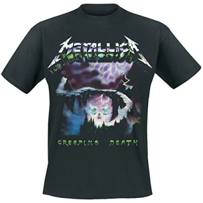 Afbeelding van Metallica Creeping Death Heren T shirt L Zwart