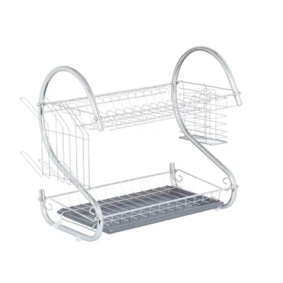 Afbeelding van Afdruiprek voor Keukengootsteen Grijs 45,5 x 24,5 37,5 cm