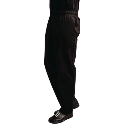 Afbeelding van Whites Easyfit Teflon unisex koksbroek zwart XS