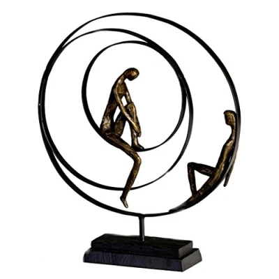 Afbeelding van Casablanca modernes Design Sculptuur &quot;Patience&quot;, brons, 34 x 41 cm