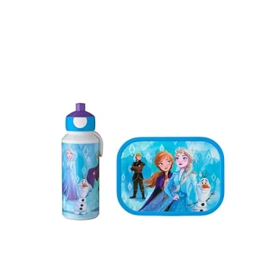 Image de Mepal Set Déjeuner Campus de pour Enfants avec Bouteille Boisson Pop up et Panier repas L&#039;école BPA free 400 ml + 750 Frozen 2