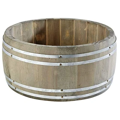 Afbeelding van APS Tafel Caddy &quot;Country Style&quot;, tafelvat, bestekbak, houten Ø 17,5 cm, hoogte 8,5 bruin