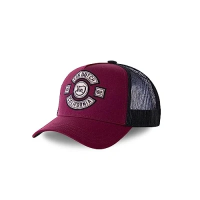 Afbeelding van Von Dutch Pet voor dames en heren, verstelbare authentieke truckerpet, Rood