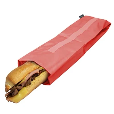 Afbeelding van NERTHUS FIH 875 Herbruikbare XL sandwichzak milieuvriendelijk koraal, aanpasbaar, gemakkelijk te reinigen en geschikt voor wasmachine