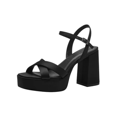 Afbeelding van Tamaris Sandalen met hoge hak, Dames, Maat: 41, Black Schoenen