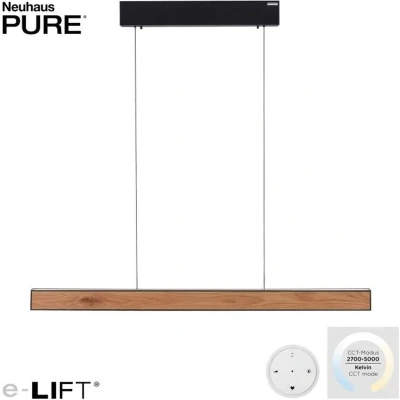 Afbeelding van Neuhaus PURE Hanglamp e Lift L 120 cm zwart hout
