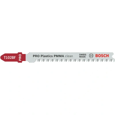 Afbeelding van Bosch Decoupeerzaagblad (plast/plex ) T 102 BF blister van 5 bladen