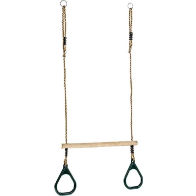 Afbeelding van KBT Houten Ringtrapeze Met Kunststof Ringen Pp Groen
