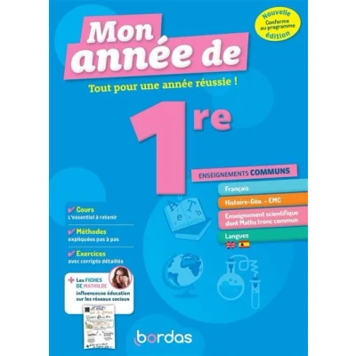 Image de Mon Année de 1re Enseignements communs