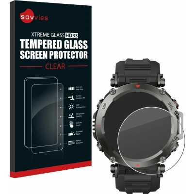 Afbeelding van Savvies Glas Screenprotector voor Huami Amazfit T Rex Ultra Gehard Beschermglas 9H