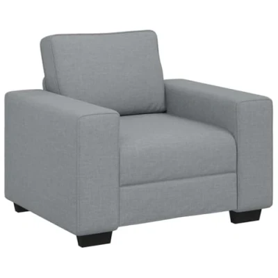 Afbeelding van vidaXL Fauteuil 60 cm stof lichtgrijs