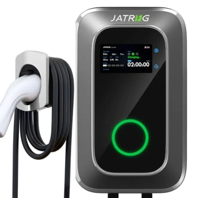 Afbeelding van JATRHG S1 laadstation voor elektrisch voertuig, 7 kW, 12 m, 32 A, eenfasig, IP66, type 2 IEC 62196 2, snellader EV Wallbox