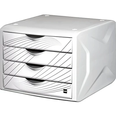 Afbeelding van HELIT Laden Box The Chameleon &quot; wit/wit