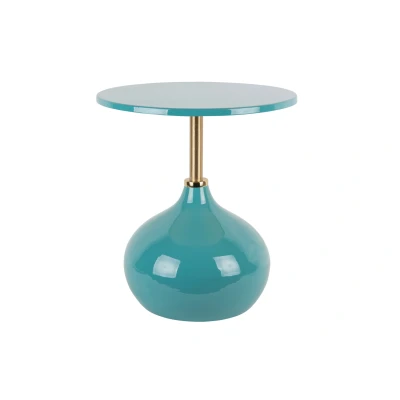 Afbeelding van Leitmotiv Bijzettafel Kensi Turquoise blue
