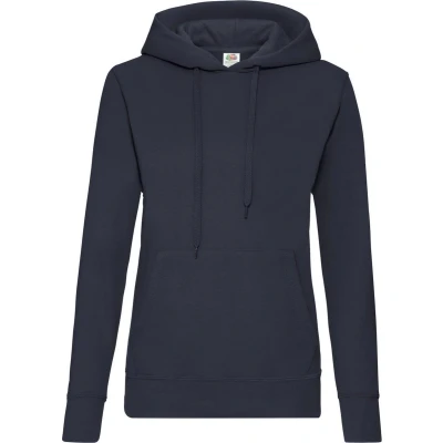 Afbeelding van Fruit of the Loom Lady Fit Classic Hoodie Donkerblauw XL