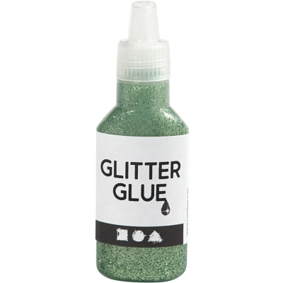 Afbeelding van Creotime Glitterlijm Groen 25 Ml