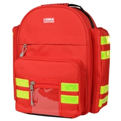 Afbeelding van GIMA LOGIC 2 RUGZAK Gemaakt van waterdicht en duurzaam 600D polyester. Uitgerust met 6 kleurrijke zakken transparant venster klittenband, voor zijzakken. Afmetingen: 40 x 25 cm