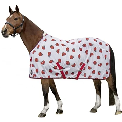 Afbeelding van HKM Vliegendeken Ladybug Wit/Rood 115/165