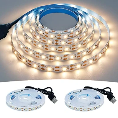 Afbeelding van GOMING SMD2835 USB ledstrip, natuurwit, 4000 K, 5 V, IP20, niet waterdicht, 4 m (2 stuks x 2 m)