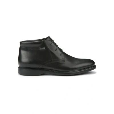 Afbeelding van Geox U Brayden Veterboots, Heren, Maat: 43, Black Leer