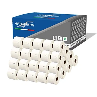 Afbeelding van Aftertech 100 x 11354 57 32 mm compatibele zelfklevende etiketten (1000 etiketten/rol = 10.000 totaal) voor Dymo LabelWriter Seiko SLP printerlabelapparaten S0722540
