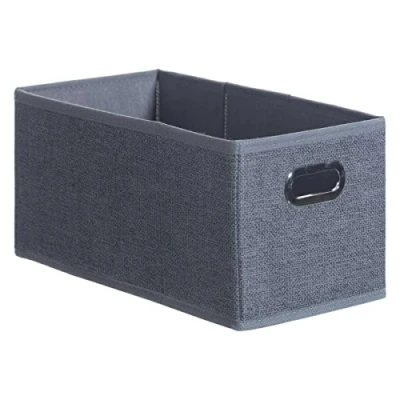 Afbeelding van 5Five Opbergmand donkergrijs 15 x 31 cm (S) Opvouwbaar