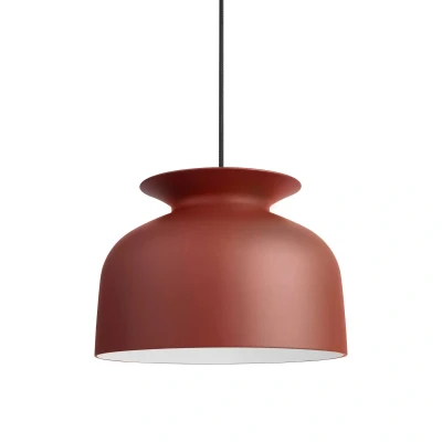 Afbeelding van Gubi Ronde hanglamp Ø 40 cm, roestrood