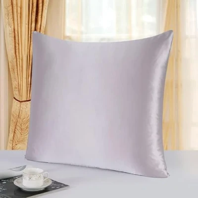 Afbeelding van Townssilk beide zijden 100% 19 mm kussensloop met verborgen ritssluiting 65 x cm (lila paars)
