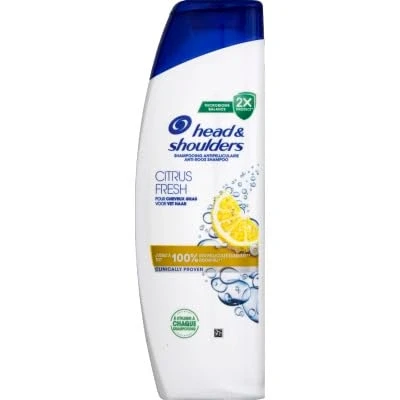 Afbeelding van Head &amp; Shoulders Citrus Fresh anti roos shampoo voor vettig haar, 12 x 300 ml, dagelijks gebruik, tot 100% van de roos, klinisch bewezen
