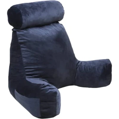 Afbeelding van Leeskussen met gemalen schuim, ideaal om te lezen, gebruiken als nekkussen (blauw)