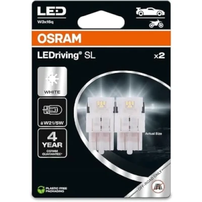 Image de 2 ampoules osram cool white ledriving w21/5w 12v 0,4/1,9w