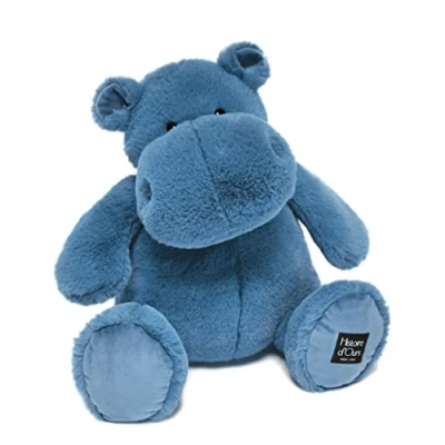 Image de Peluche hippopotame 40CM Bleu Histoire d&#039;ours