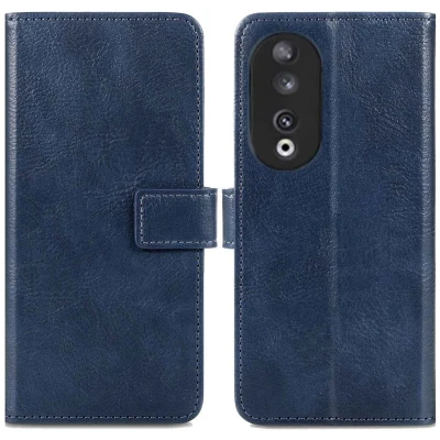 Afbeelding van iMoshion Hoesje Geschikt voor Honor 90 Met Pasjeshouder Luxe Bookcase Donkerblauw