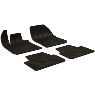 Afbeelding van WALSER 50789 Vloermatset Rubber voor en achter 4 Zwart