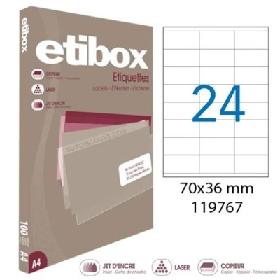 Image de Boite De 2400 Étiquettes Format 70X36Mm Etibox Apli 119767