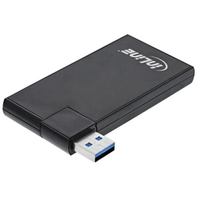 Image de InLine USB 3.0 Rotatable Hub Concentrateur (hub) 4 x SuperSpeed de bureau